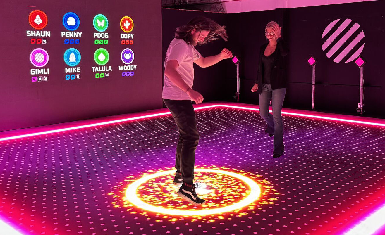 Another photos of players playing React