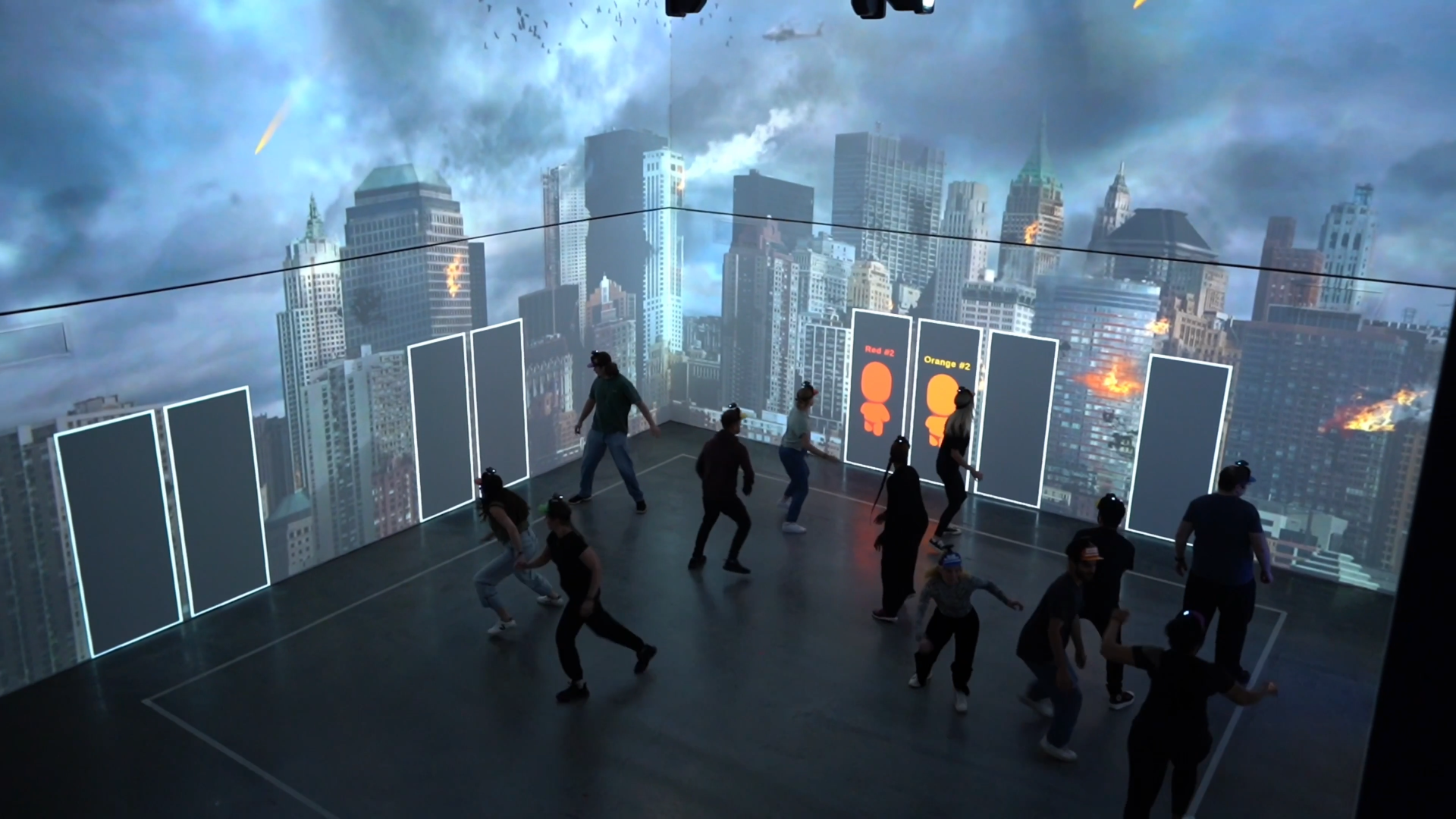 Players playing inside the Megabox